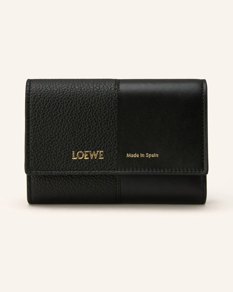 Loewe Geldbörse DUET SMALL VERTICAL Schwarz