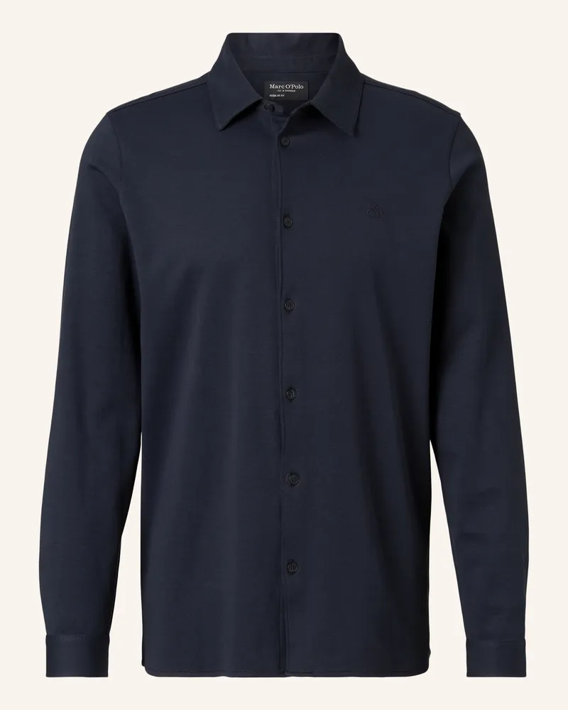 Marc O'Polo Jerseyhemd blau Dunkelblau
