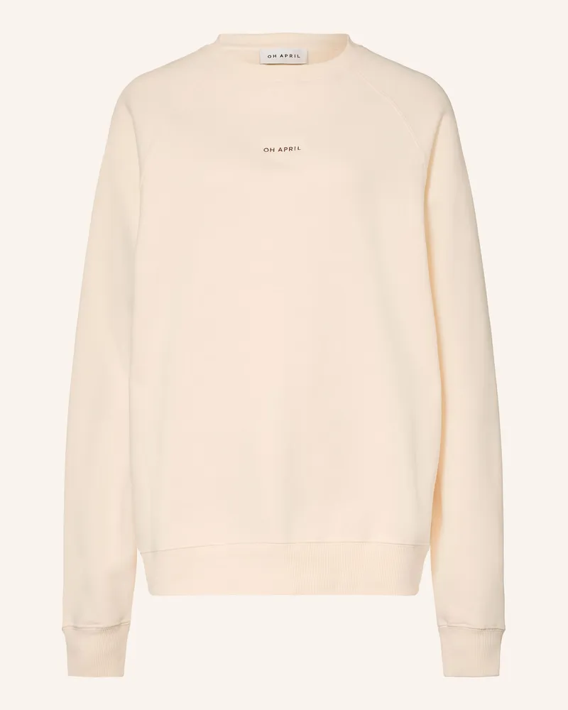 OH APRIL Oversized-Sweatshirt beige Creme