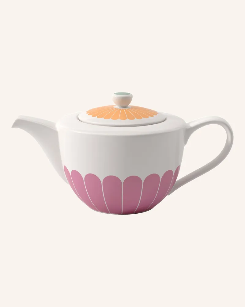 Villeroy & Boch Teekanne Fleur Couleur weiss Gelb