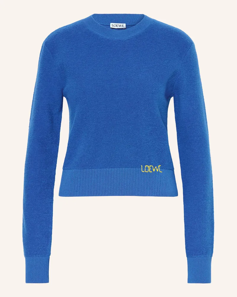 Loewe Pullover blau Dunkelblau