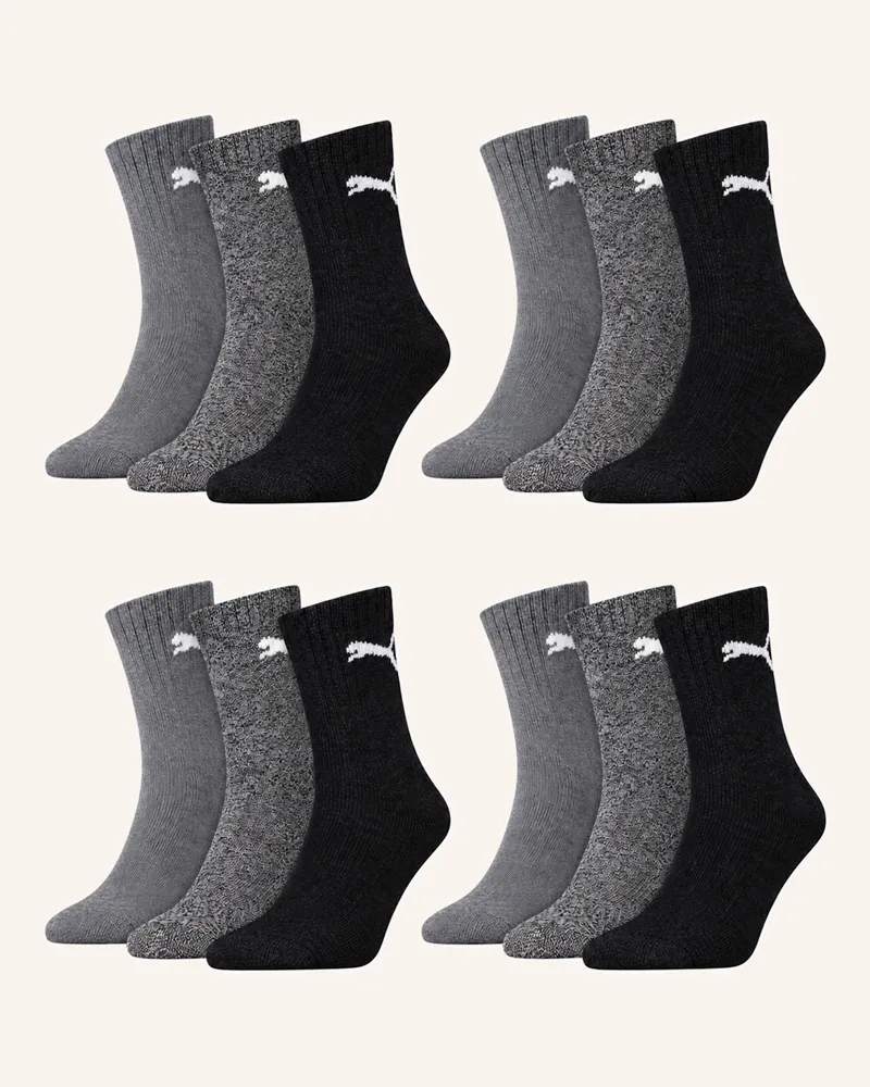 Puma Sportsocken Short Crew 12-Pack blau Ecru