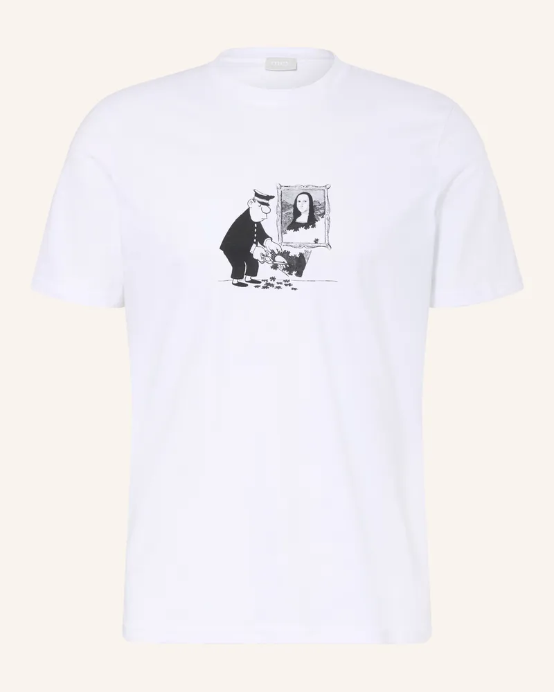 Mey Schlafshirt Mey × Loriot weiss Weiss