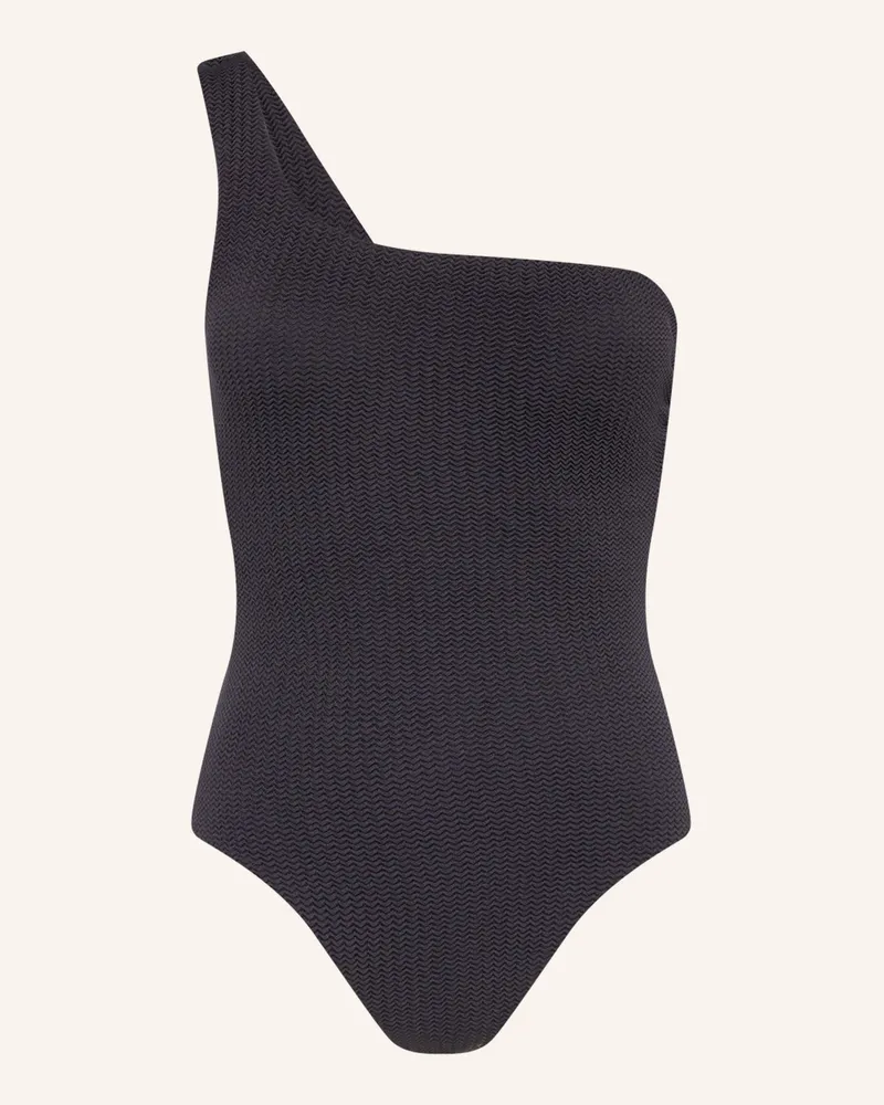 Seafolly Australia One-Shoulder-Badeanzug SEA DIVE Schwarz