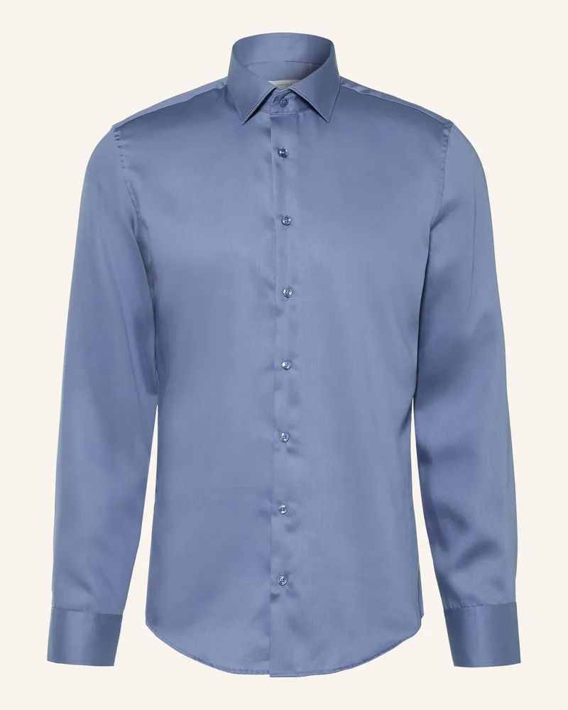 Seidensticker Hemd Slim Fit blau Blaugrau