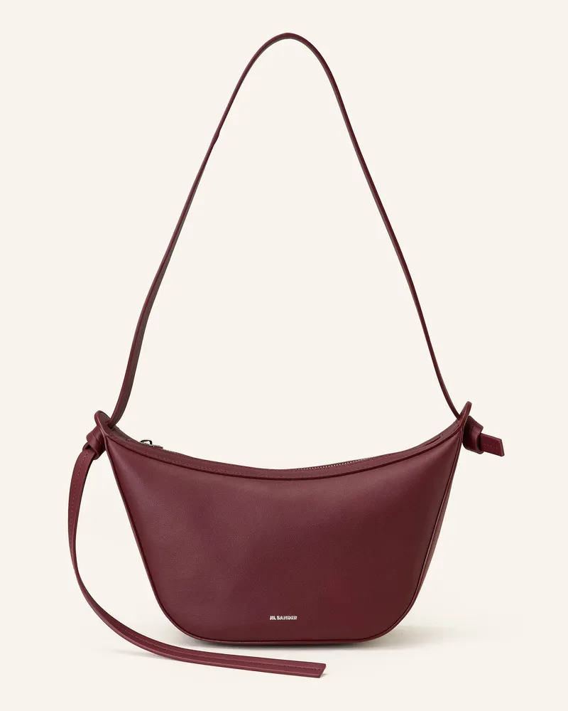 Jil Sander Umhängetasche KNOT SMALL Dunkelrot