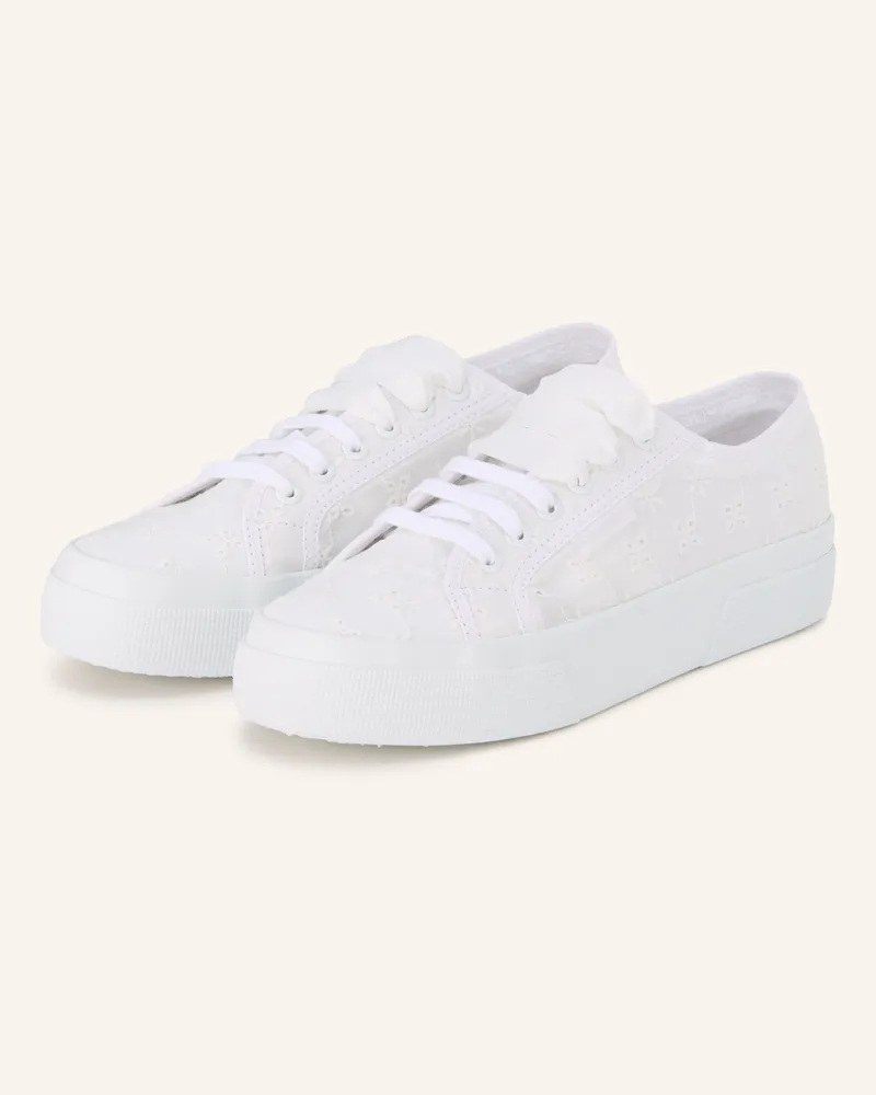 Superga Sneaker 2740 Flower Sangallo weiss Weiss
