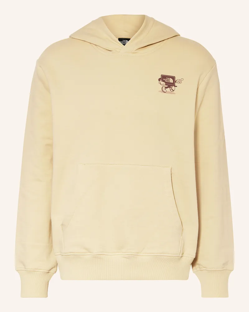 The North Face Hoodie Hellbraun