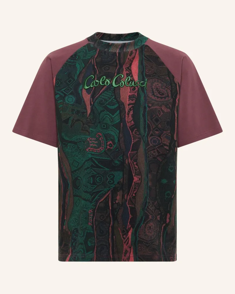 Carlo Colucci T-Shirt - Retro Vibes Eschfaller rot Dunkelrot