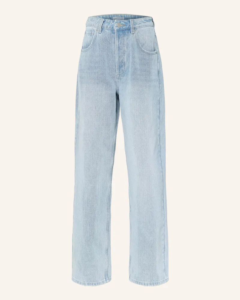 Mrs & HUGS Straight Jeans blau Light