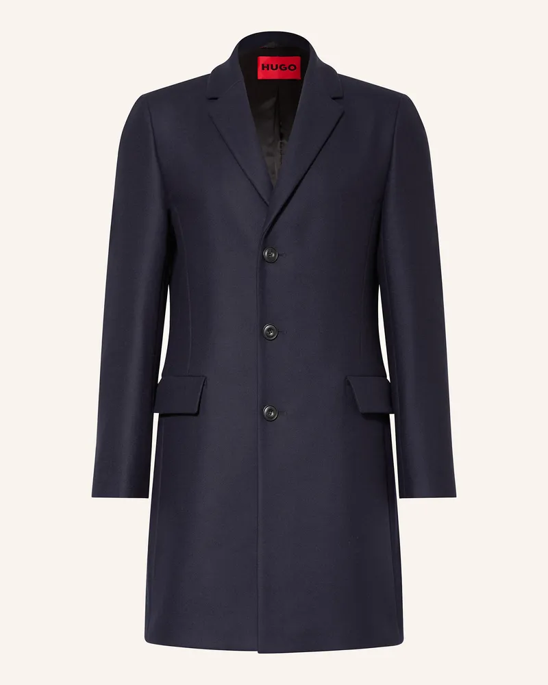 HUGO BOSS Wollmantel Migor blau Dunkelblau