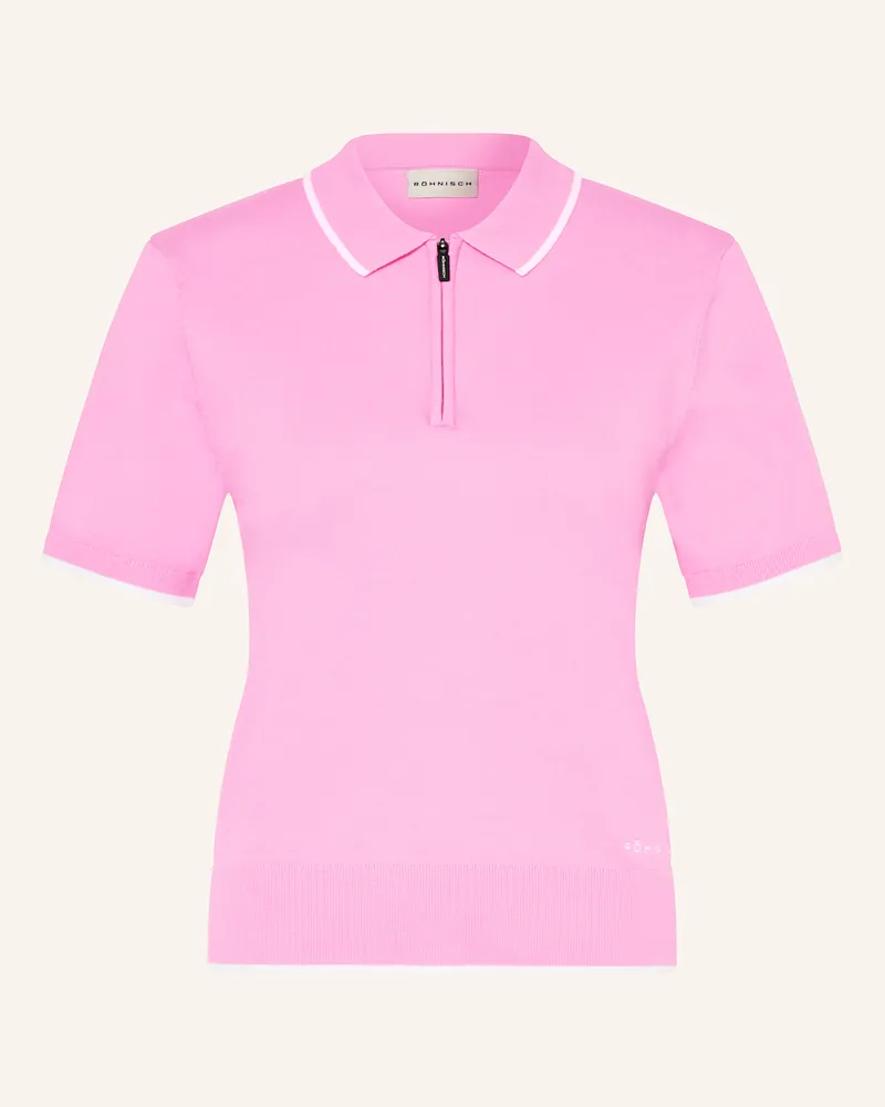 Röhnisch Strick-Poloshirt Rosa