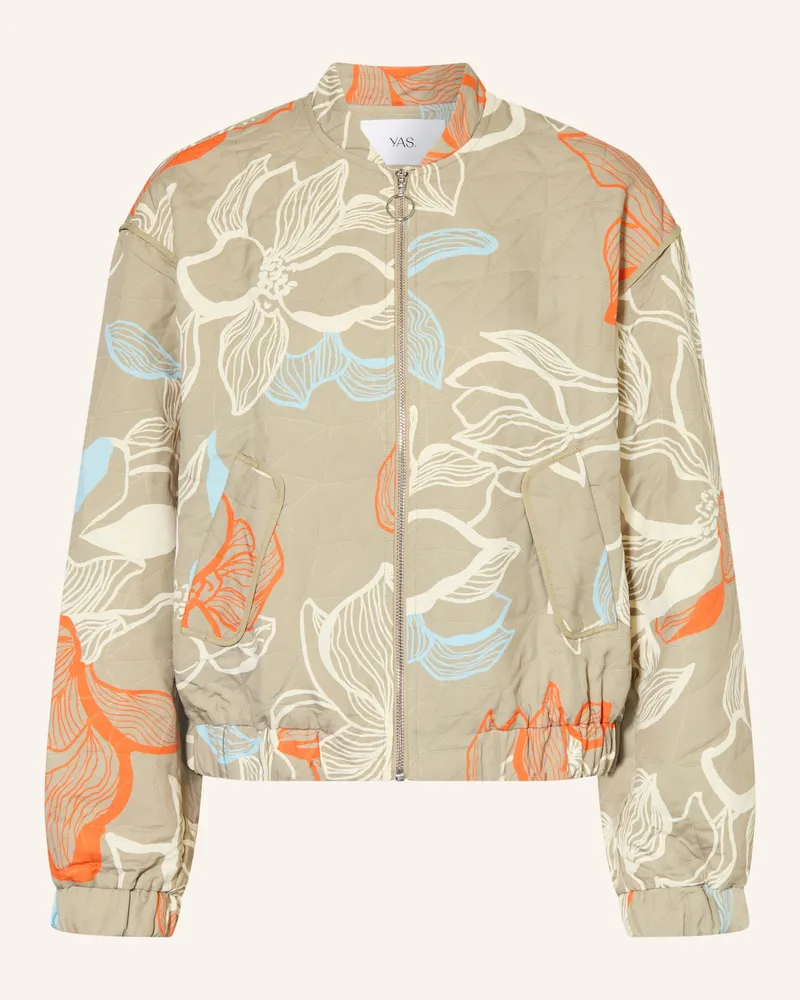 Y.A.S Steppblouson weiss Oliv