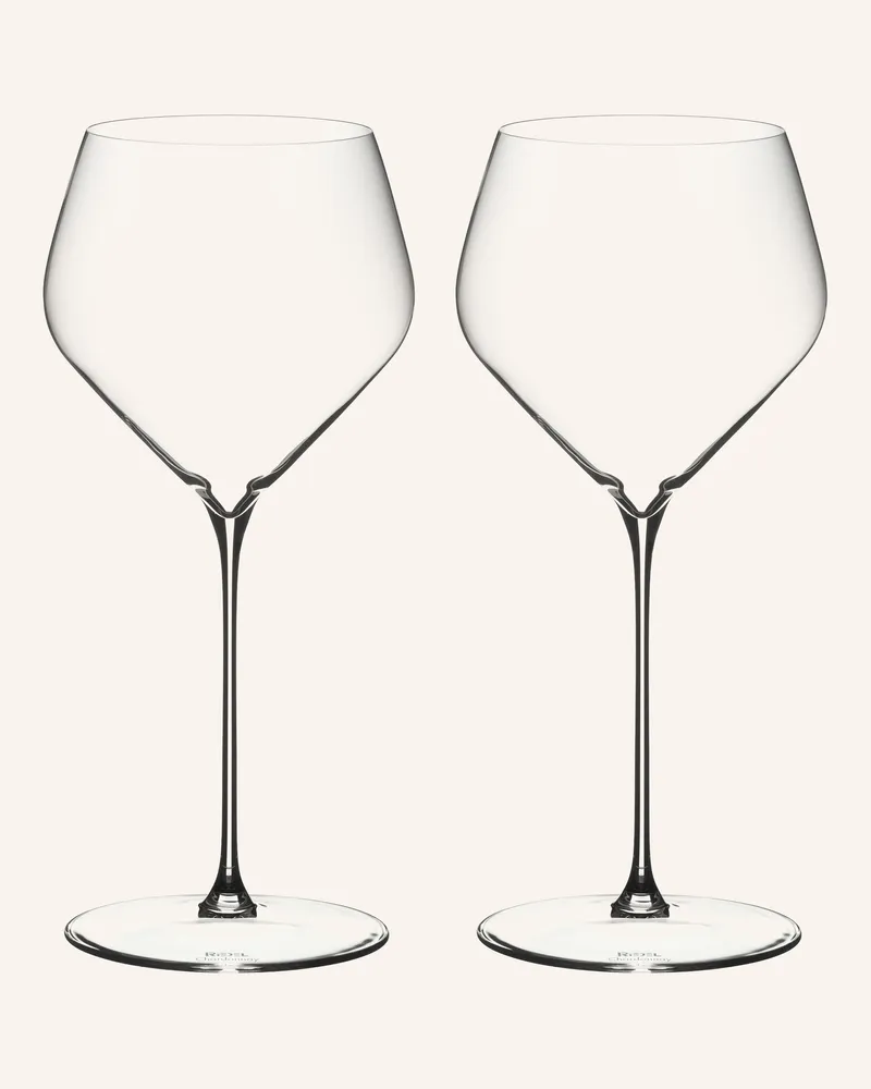 Riedel 2er-Set Weingläser Veloce Chardonnay weiss Weiss