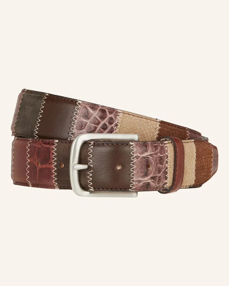 Lindenmann Ledergürtel Braun