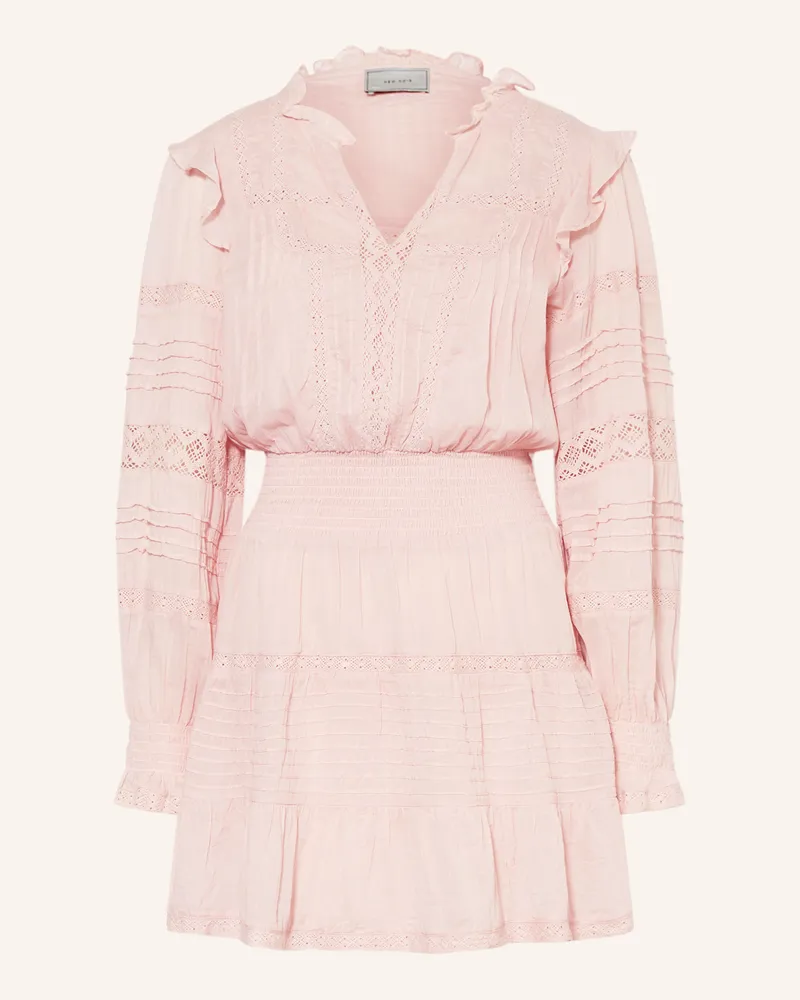 Neo Noir Kleid ARAN mit Spitze und Rüschen Rosé