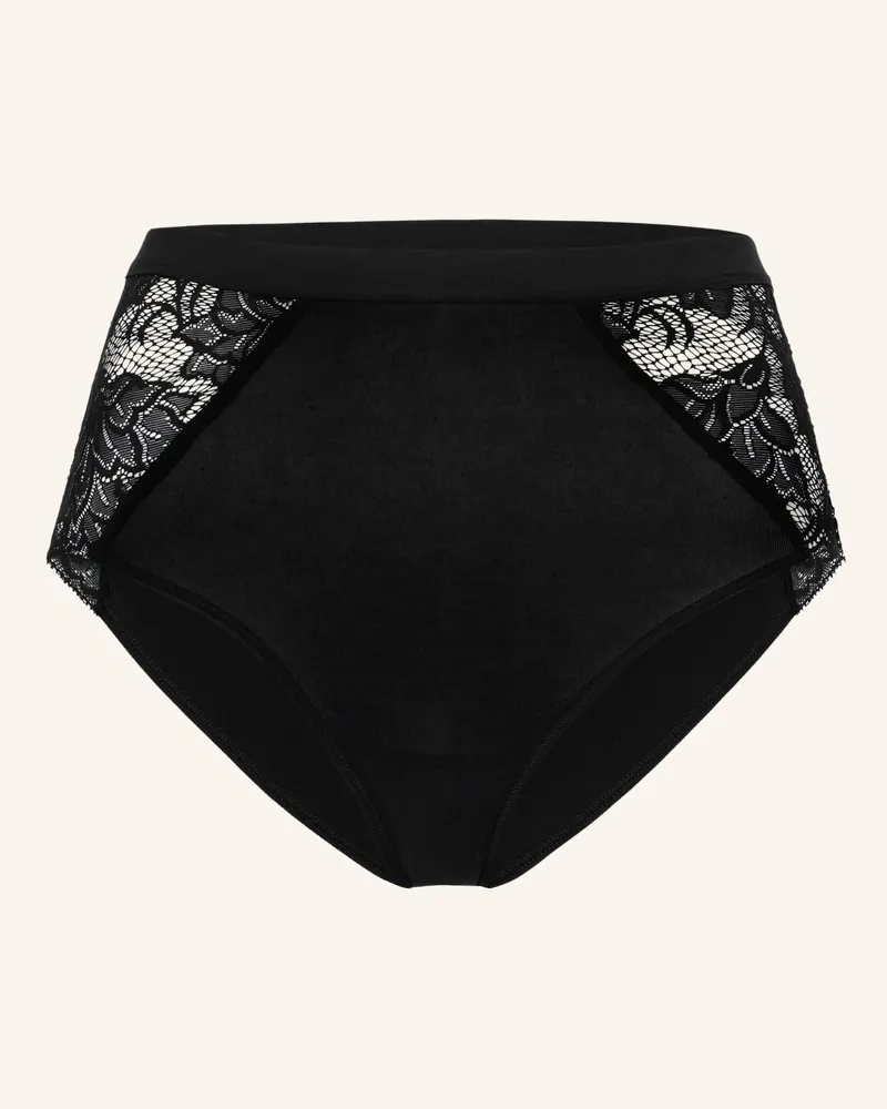 Ehrlich Textil Margarete Taillenslip Mit Spitze Aus Modal - Seidig Weich schwarz Schwarz