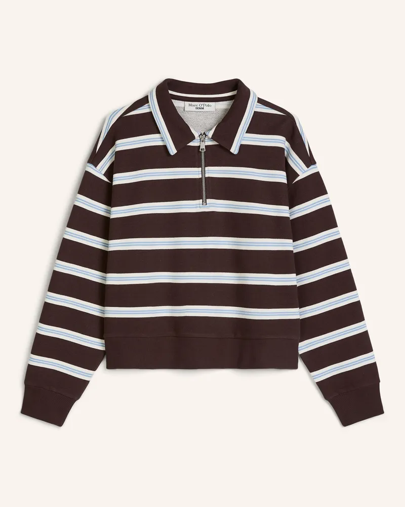 Marc O'Polo Polo-Sweatshirt braun Dunkelbraun