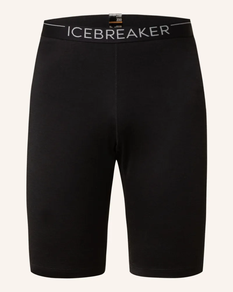 Icebreaker Funktionswäsche-Shorts 200 OASIS aus Merinowolle Schwarz