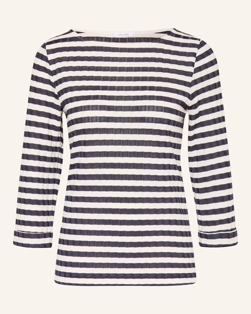 Efixelle Blusenshirt Mit 3/4-Arm blau Dunkelblau