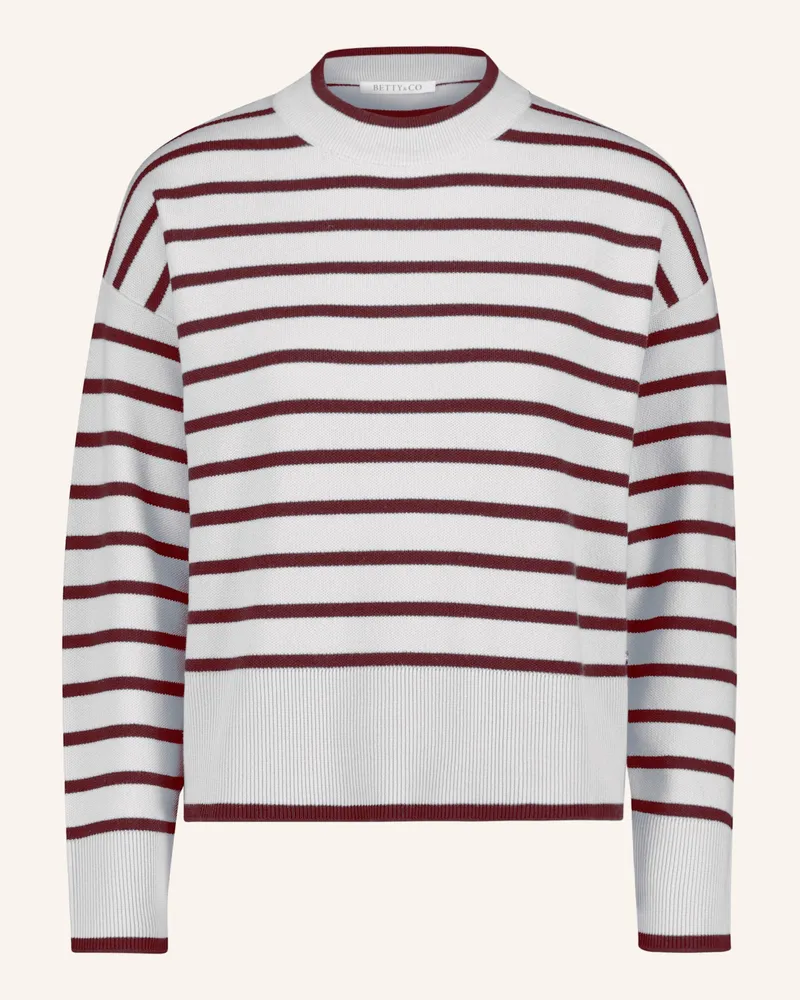 Betty Barclay Strickpullover Mit Streifen beige Creme