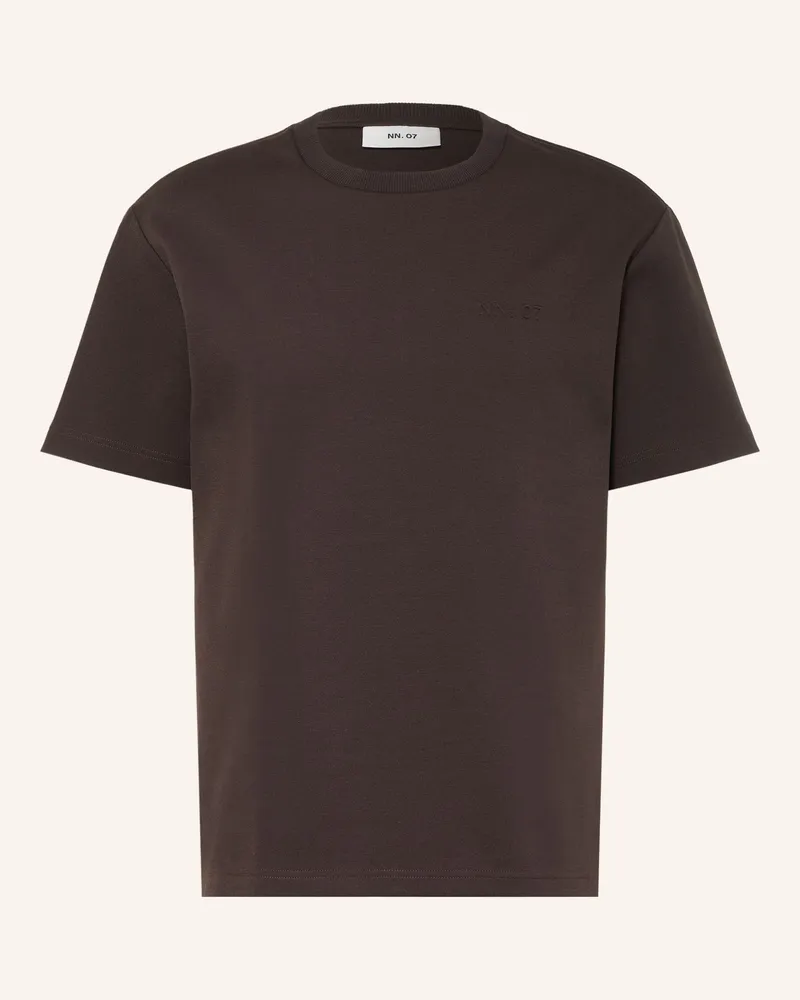 NN 07 T-Shirt Nat braun Dunkelbraun