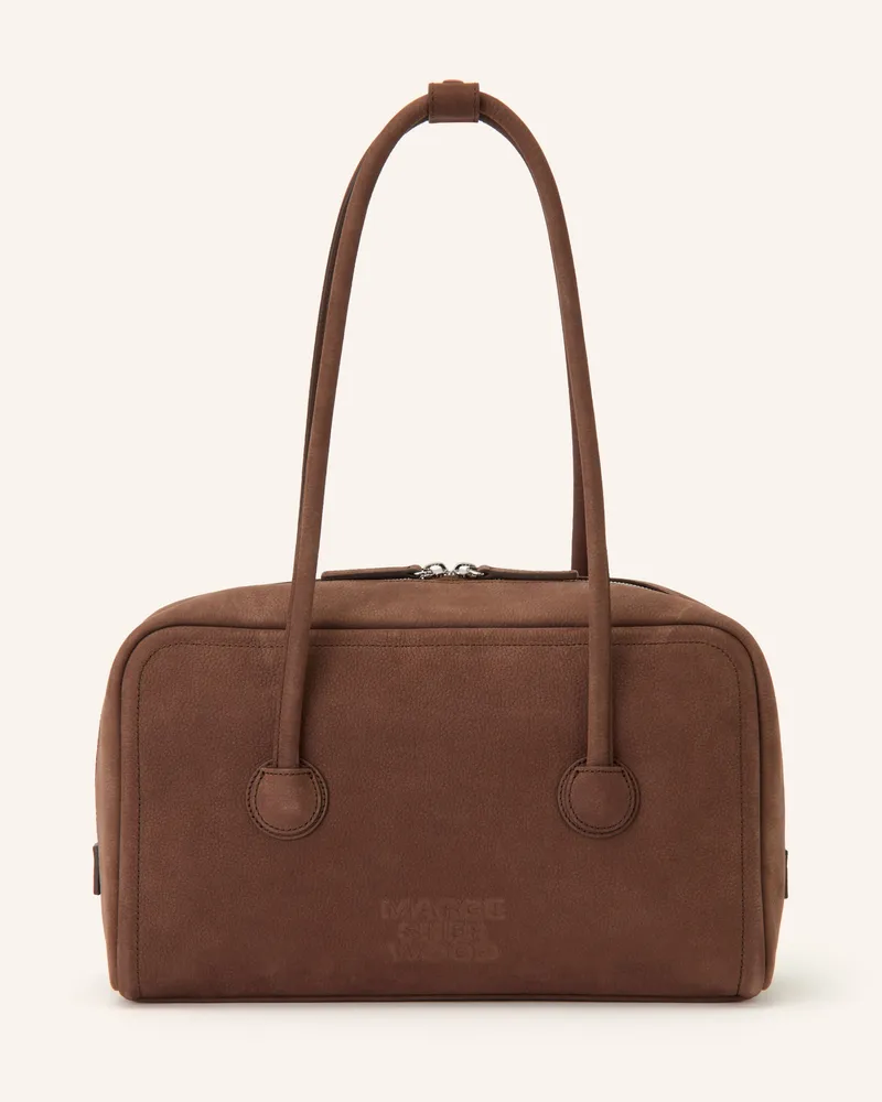 Marge Sherwood Schultertasche Soft Boston braun Dunkelbraun