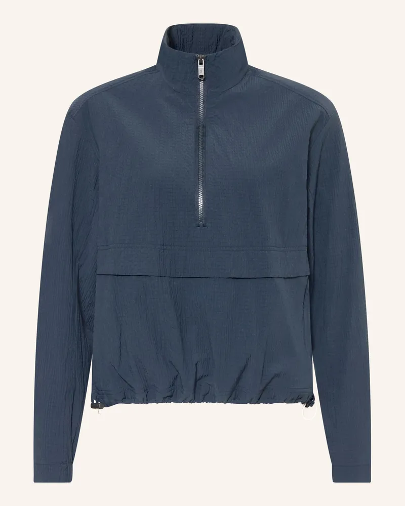 ON Tennisjacke Courtside 1/2 Zip Eaze blau Schwarz