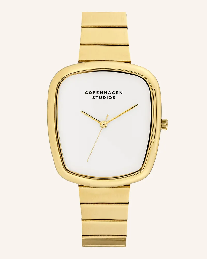 Copenhagen Armbanduhr  aus  Edelstahl Gold