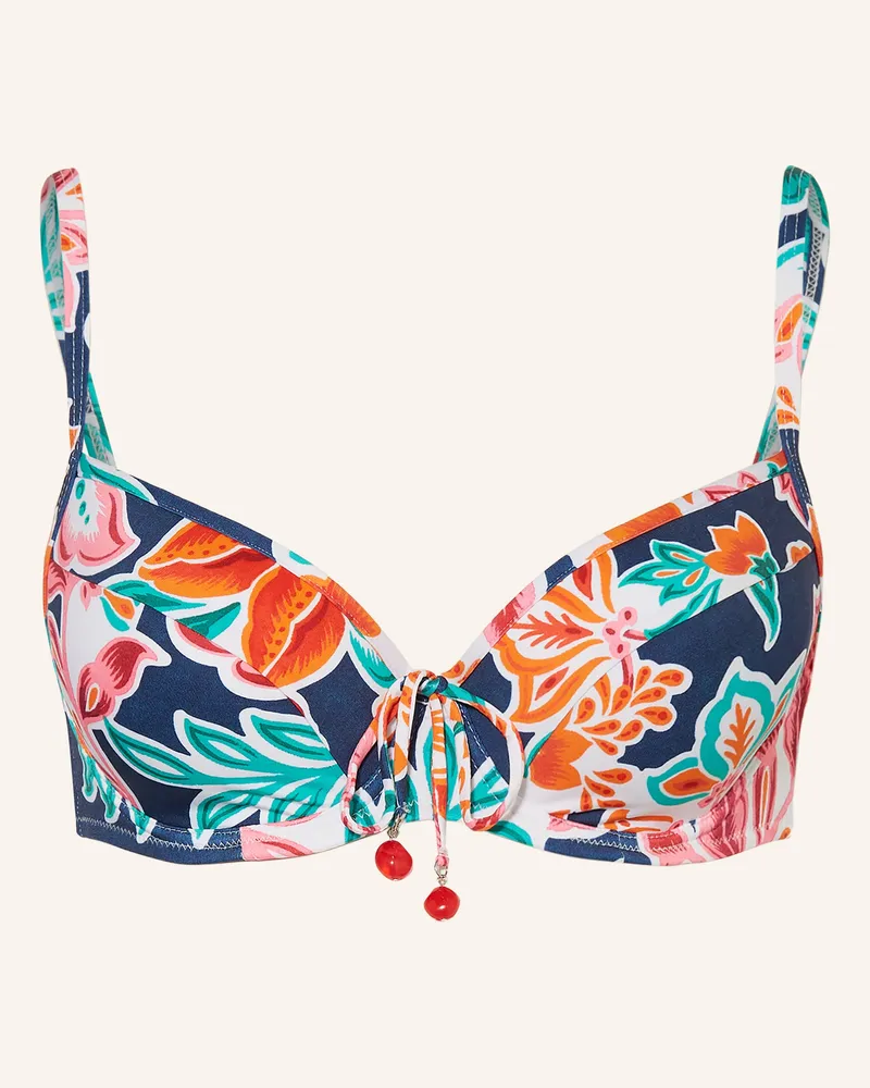 Lidea Bügel-Bikini-Top Petal Patch blau Dunkelblau