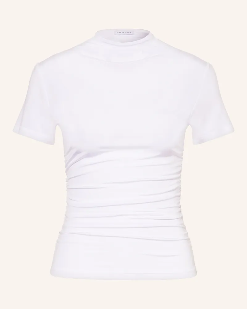 Mrs & HUGS T-Shirt Weiss