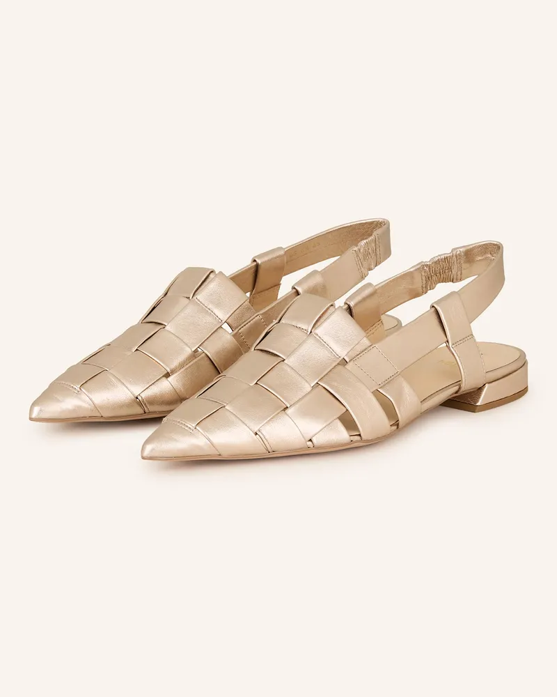 Högl Sling-Ballerinas Weissgold