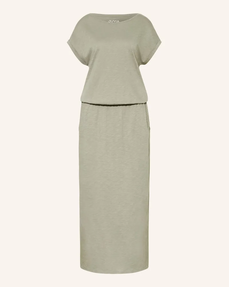 Juvia Jerseykleid Oliv