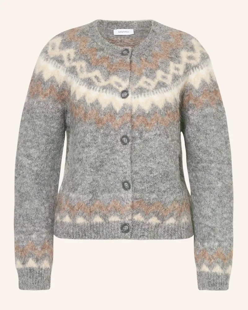 Darling Harbour Strickjacke mit Alpaka Grau