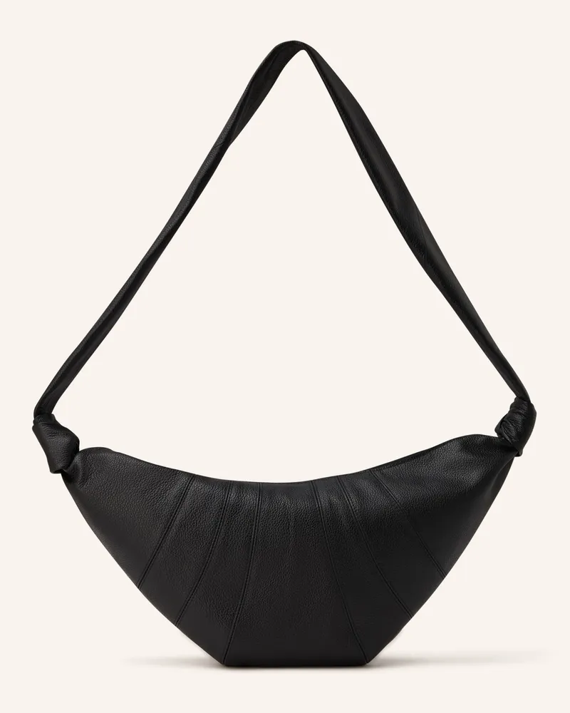 Christophe Lemaire Umhängetasche Croissant Medium schwarz Schwarz