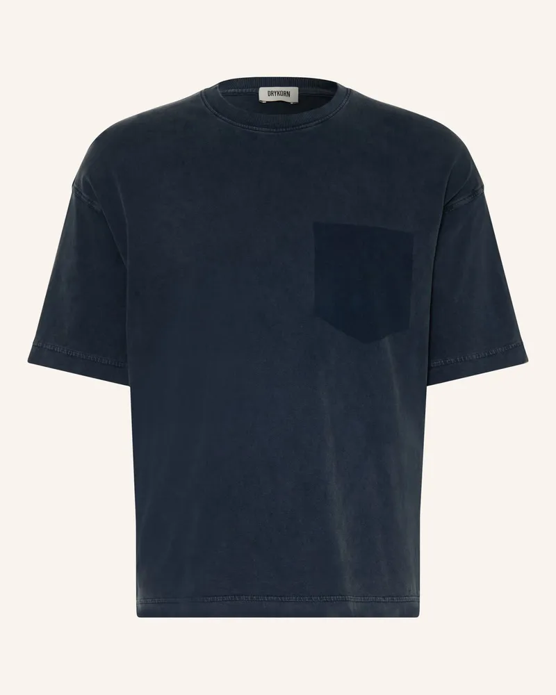 Drykorn T-Shirt Mategon blau Dunkelblau