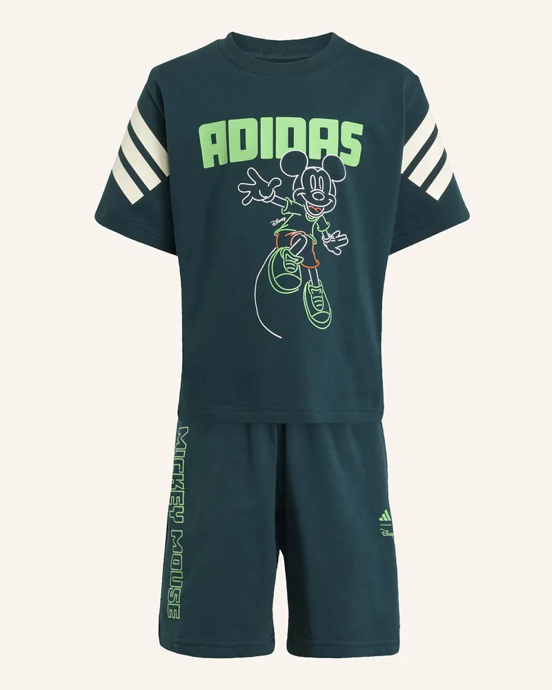 adidas DISNEY MICKY MAUS T-SHIRT-SET KINDER Grün