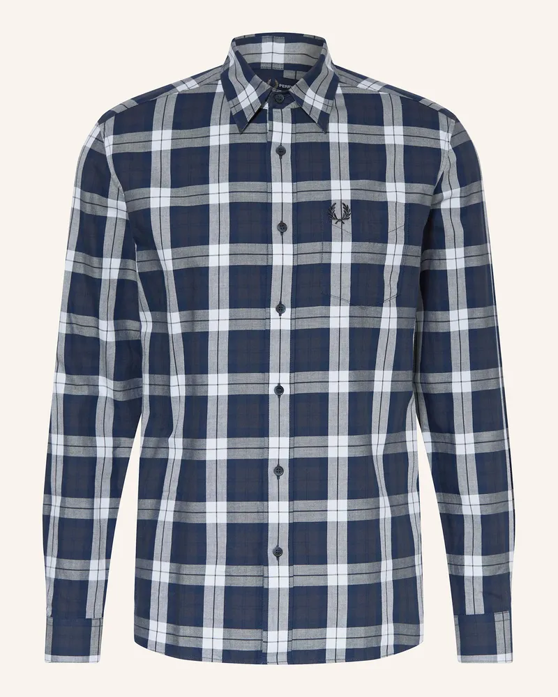 Fred Perry Hemd Slim Fit Dunkelblau