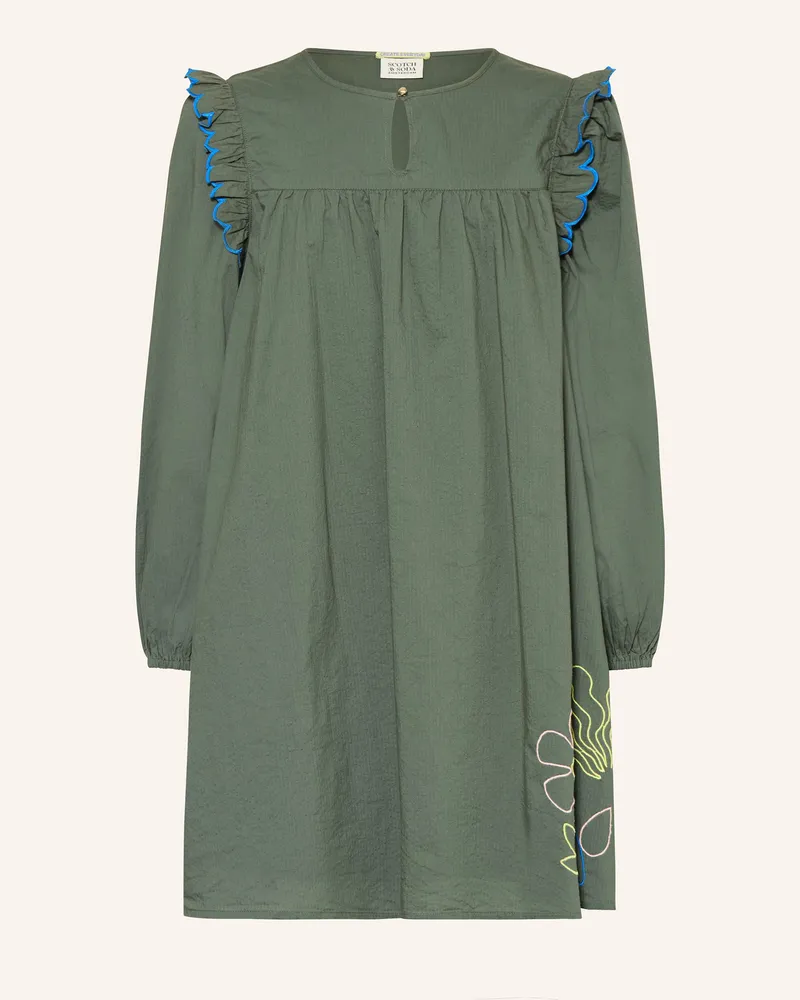 Scotch&Soda Kleid mit Rüschen Grün
