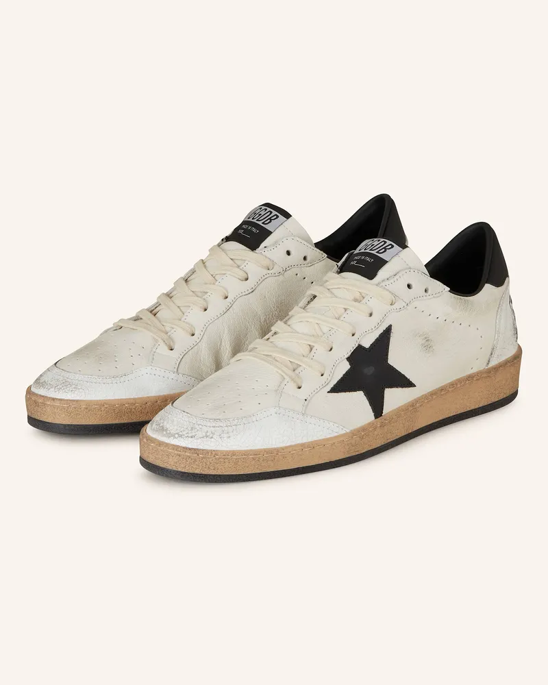 Golden Goose Sneaker Ball Star weiss Creme