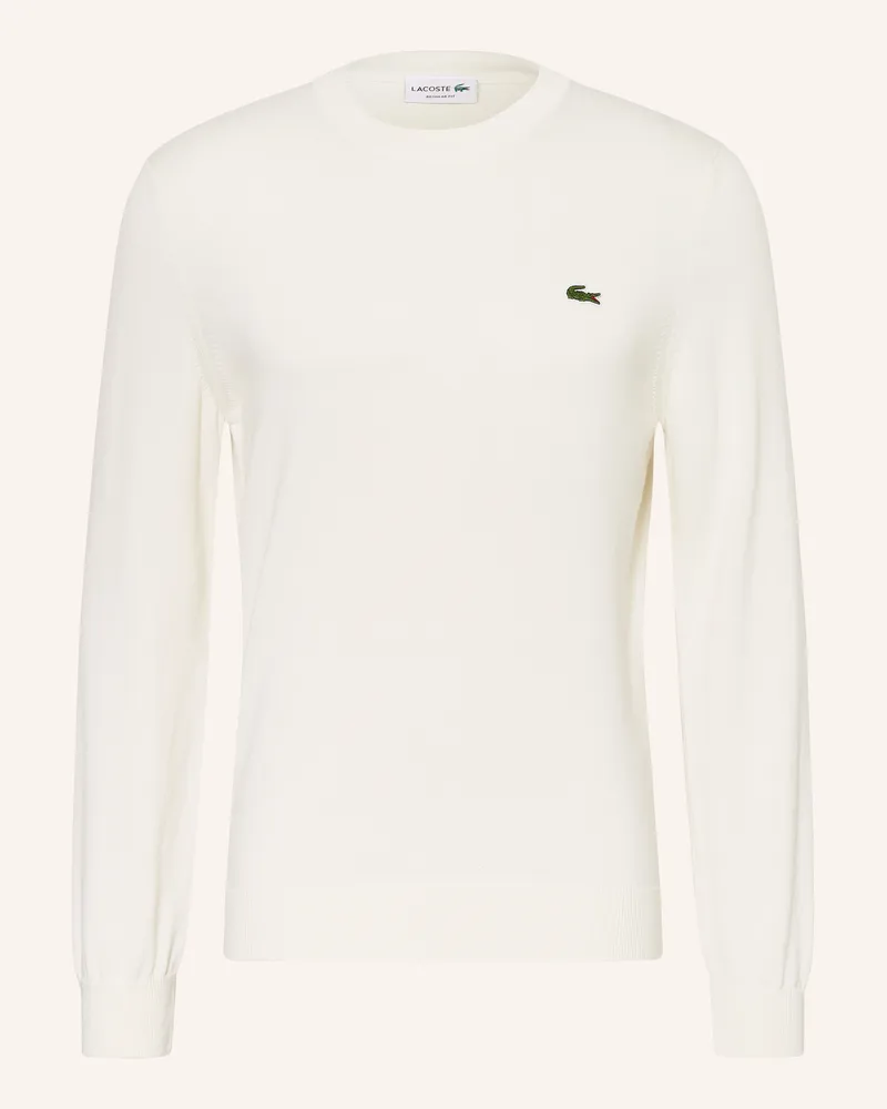 Lacoste Pullover weiss Creme
