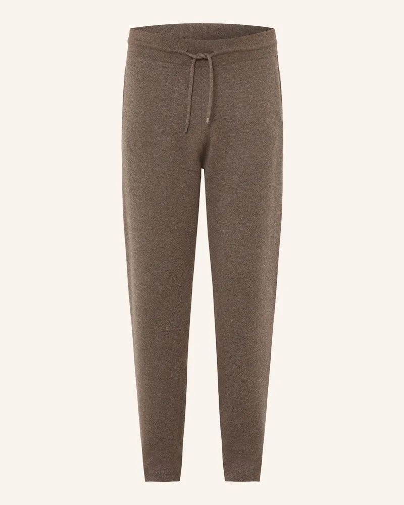 AGNONA Strickhose Mit Cashmere braun Taupe