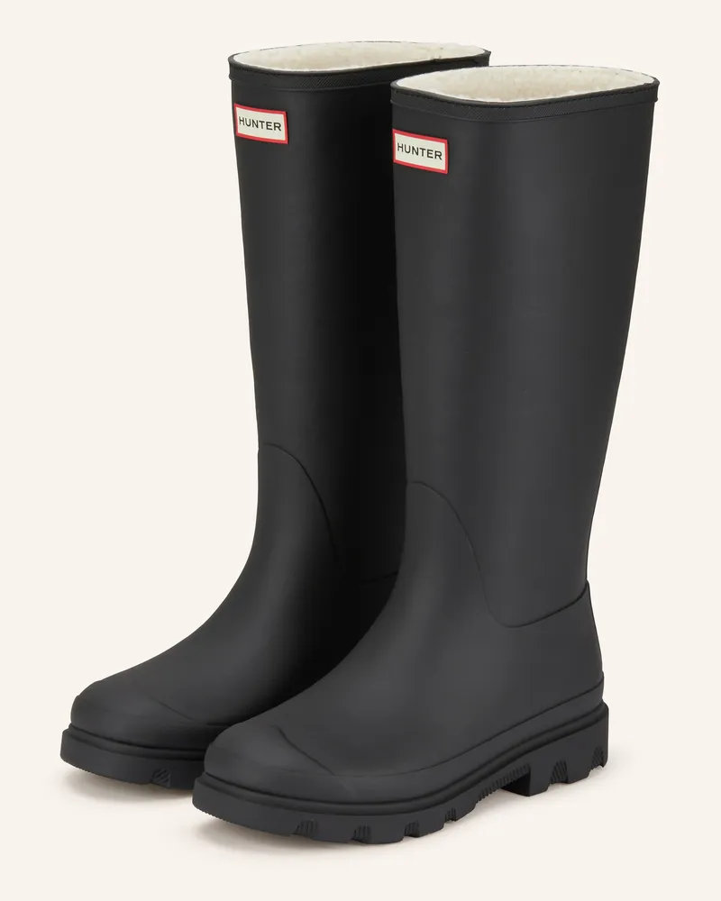 Hunter Stiefel Downpour Tall schwarz Schwarz