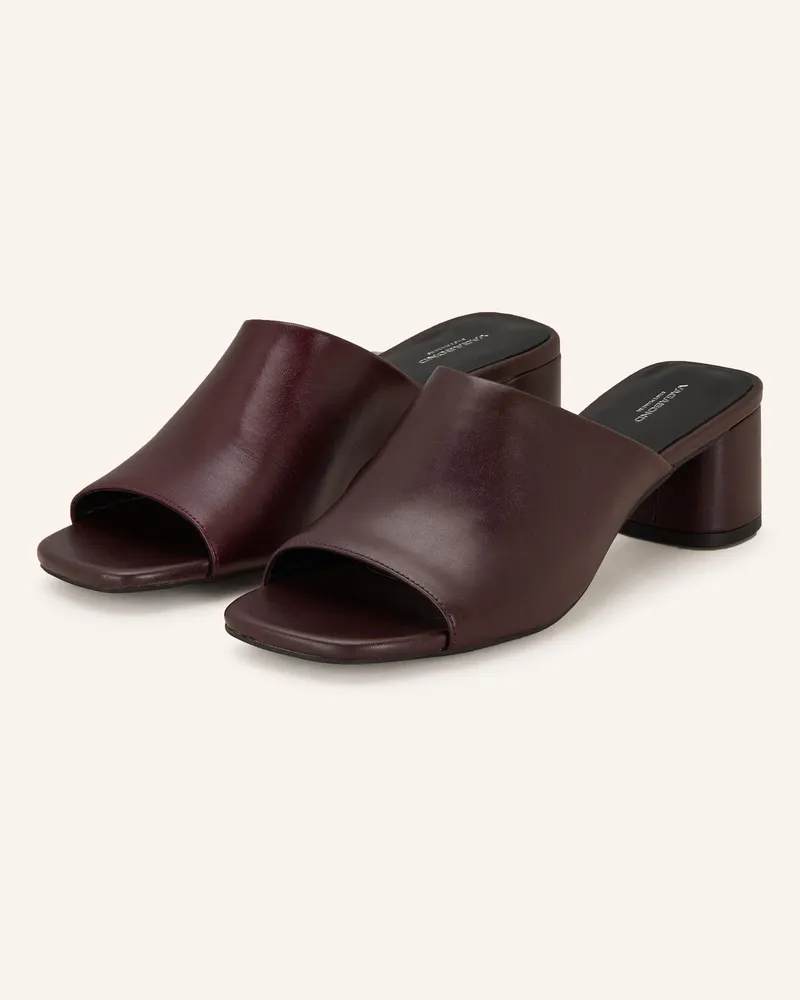 Vagabond Mules Piper rot Dunkelrot