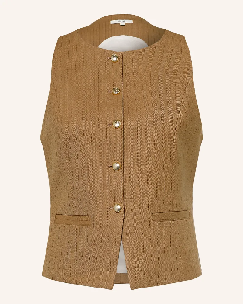 Maje Blazerweste beige Beige