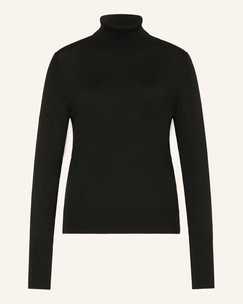 windsor. Rollkragenpullover aus Merinowolle Schwarz