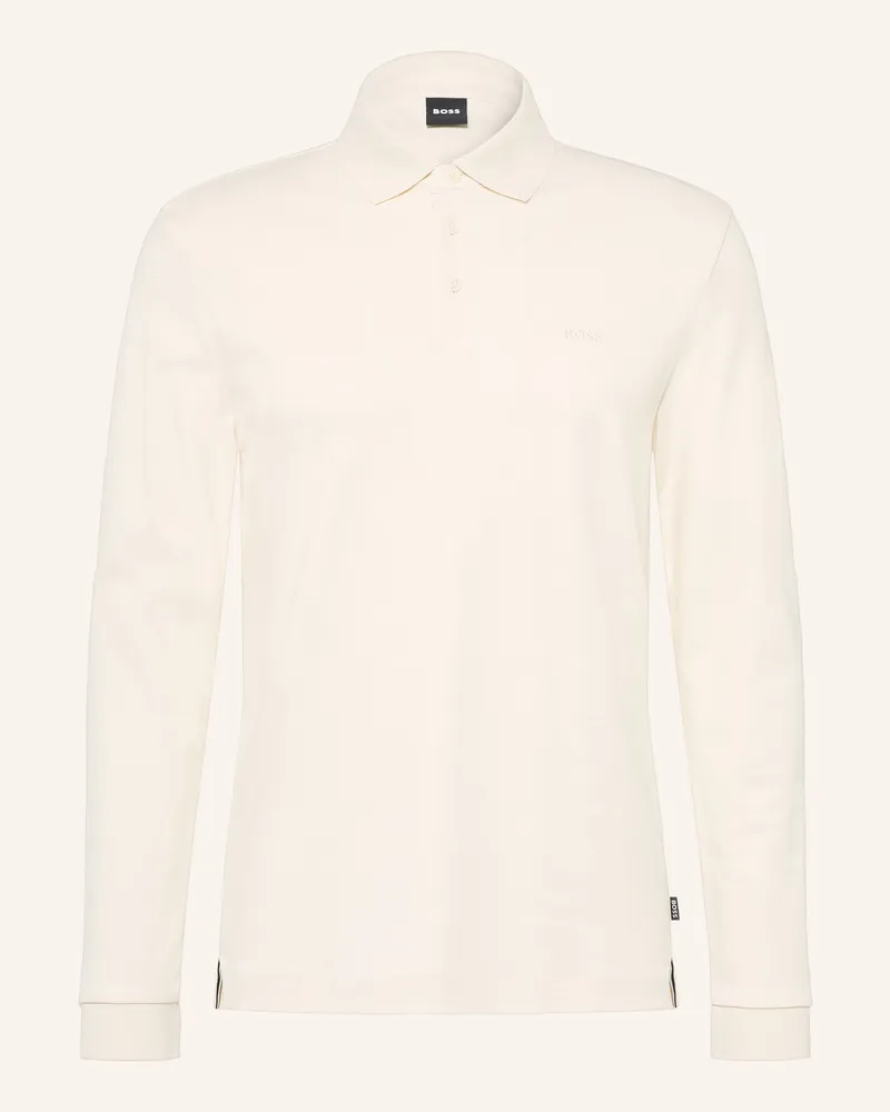 HUGO BOSS Jersey-Poloshirt Pado weiss Creme
