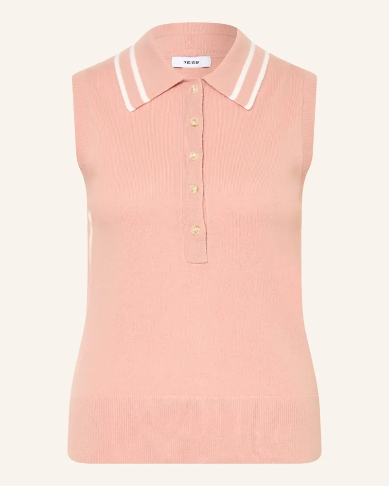 Reiss Strick-Poloshirt SASKIA Rosé