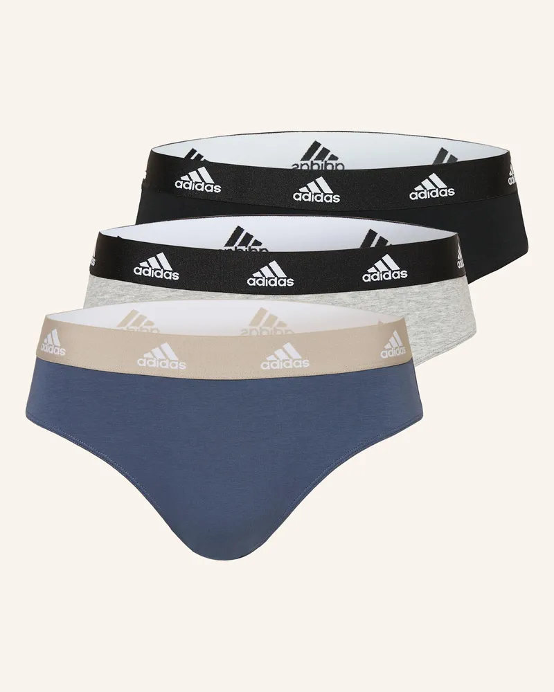 adidas 3er-Pack Slips Grau