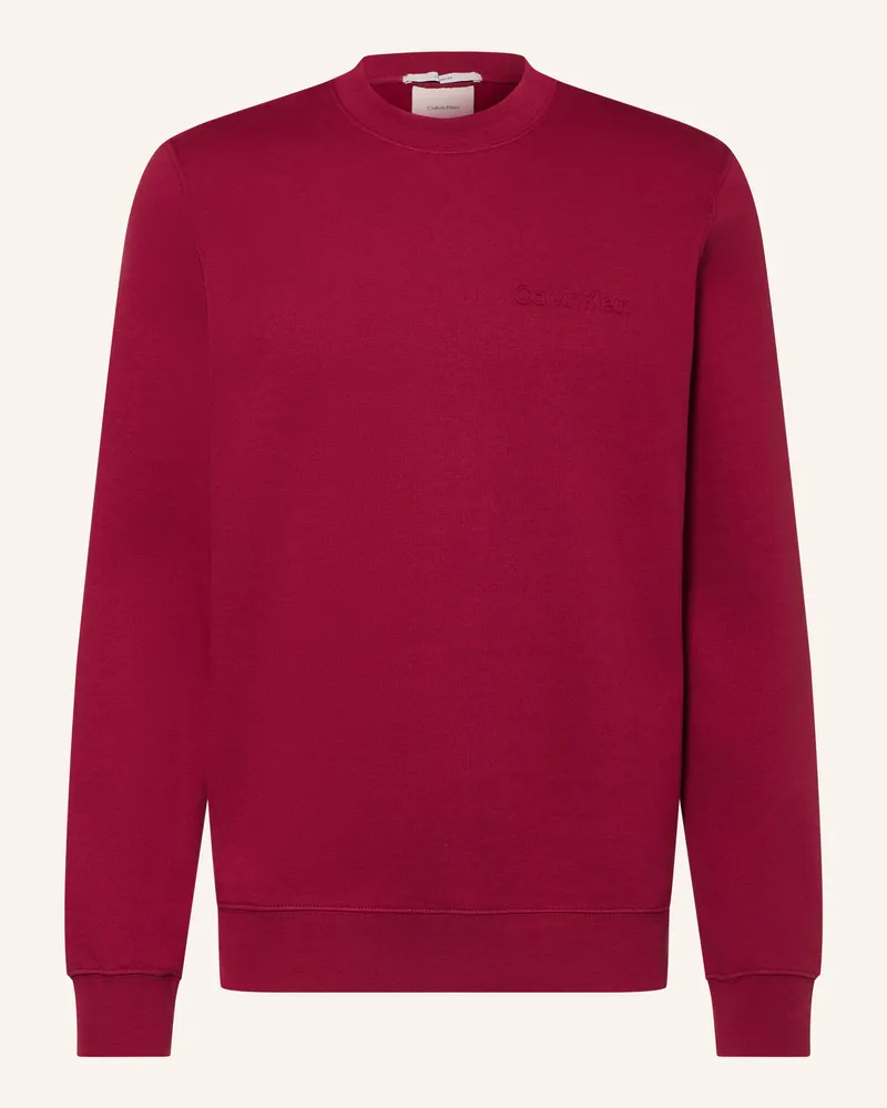 Calvin Klein Sweatshirt rot Dunkelrot